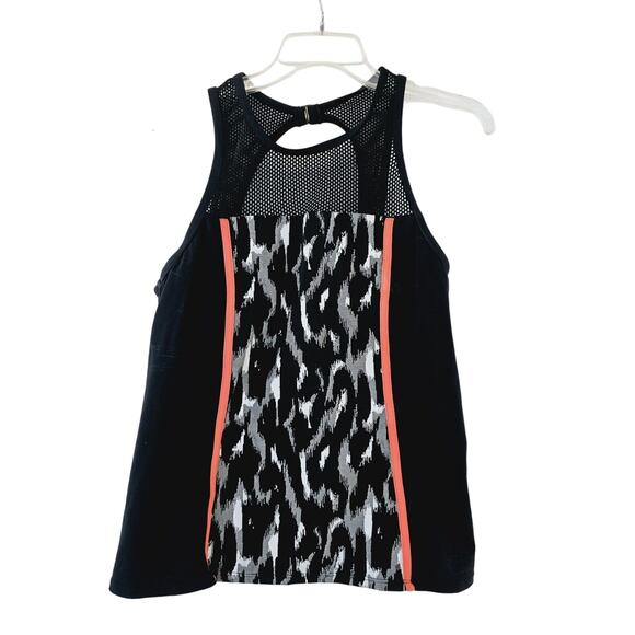 Trina Turk Recreation Bathing Suit Top Womens XL Black Orange Gray White Tankini - Picture 1 of 11